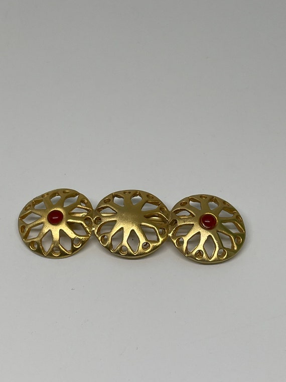 Vintage goldtone brooch - image 1