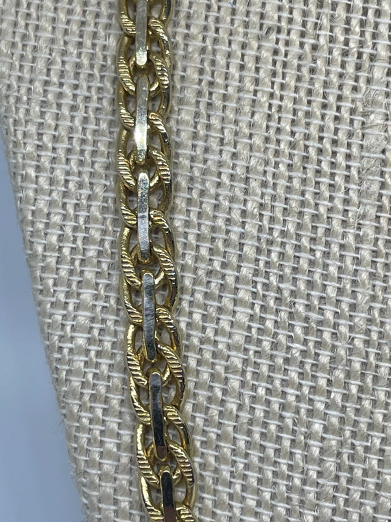 Vintage goldtone chain necklace marked Korea - image 2