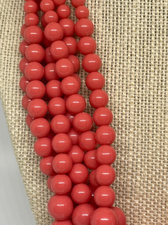Vintage multi layer beaded necklace - image 2