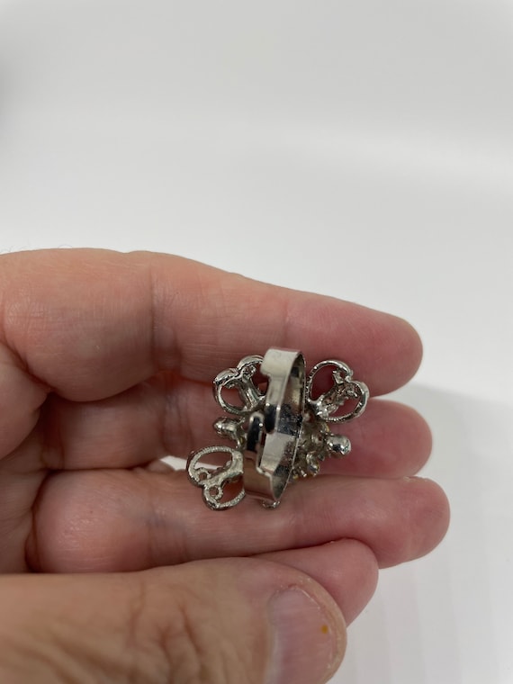 Vintage gorgeous rhinestone ring - image 9