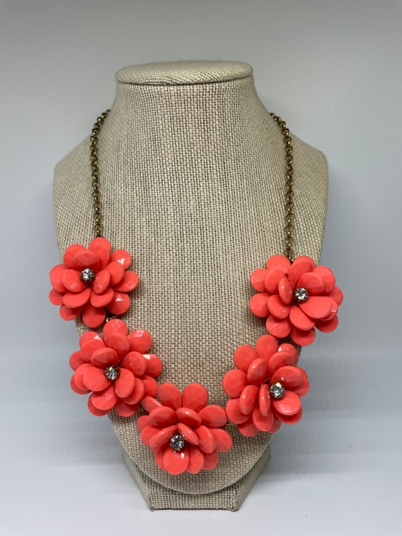 J Crew bright floral necklace
