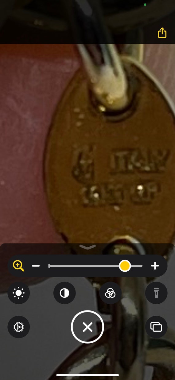 Vintage goldtone chain bracelet marked Italy - image 7