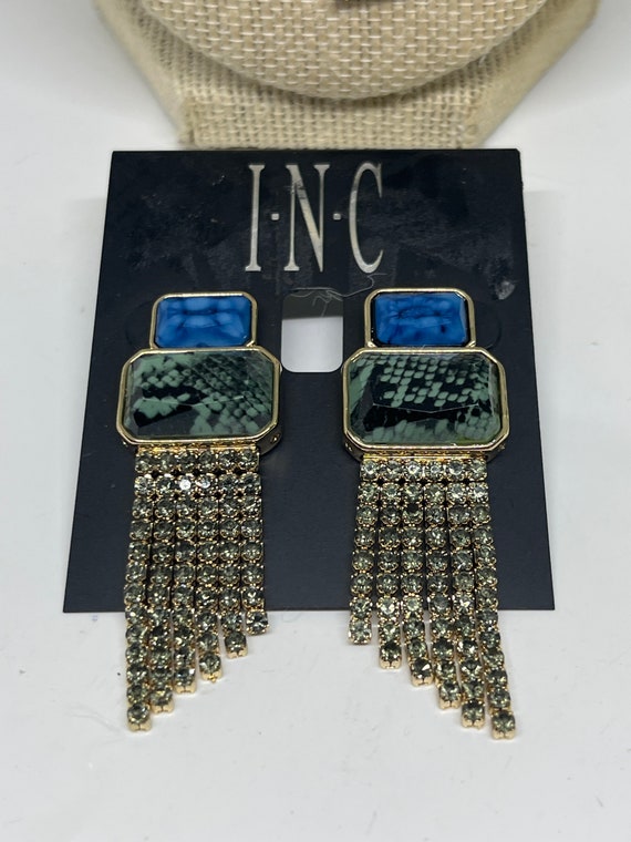 Vintage INC necklace and pierced earrings set - image 2