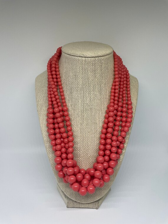 Vintage multi layer beaded necklace - image 3