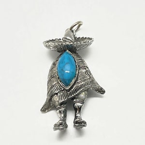 Vintage Mexican Jewelry - Man in Pancho