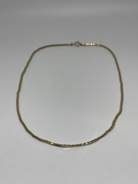 Vintage Napier goldtone chain necklace - image 3