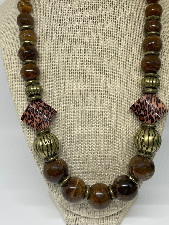 Vintage unique beaded necklace