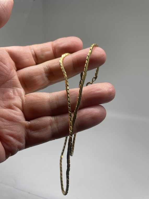 Vintage Napier goldtone chain necklace - image 6