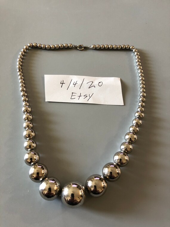 Silver Necklace Marked Korea 2025