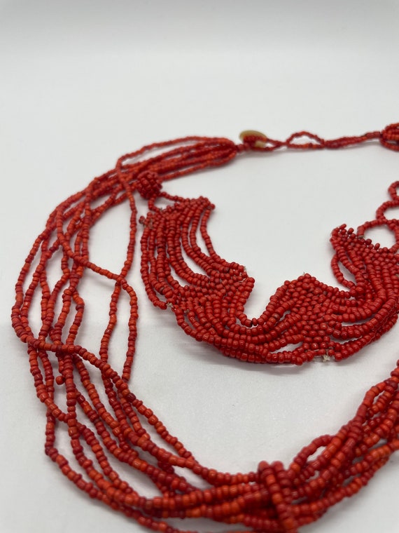 Vintage multi layer beaded necklace & bracelet - image 5