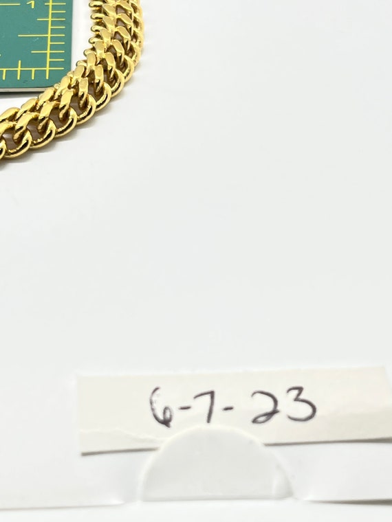 Pretty signed Monet goldtone choker - image 6