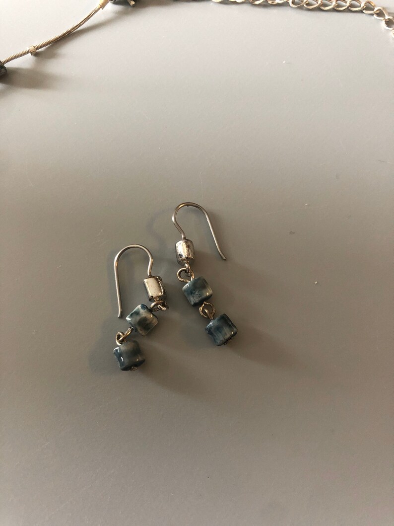 Le Signed Jewelry Choker and PIerced Earrings