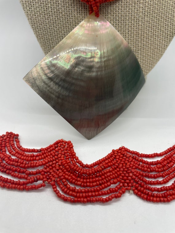 Vintage multi layer beaded necklace & bracelet - image 3