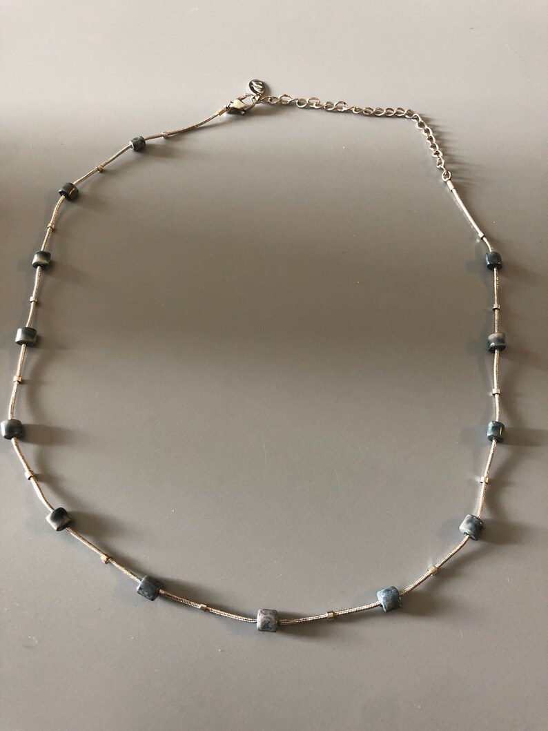 Le Signed Jewelry Choker and PIerced Earrings
