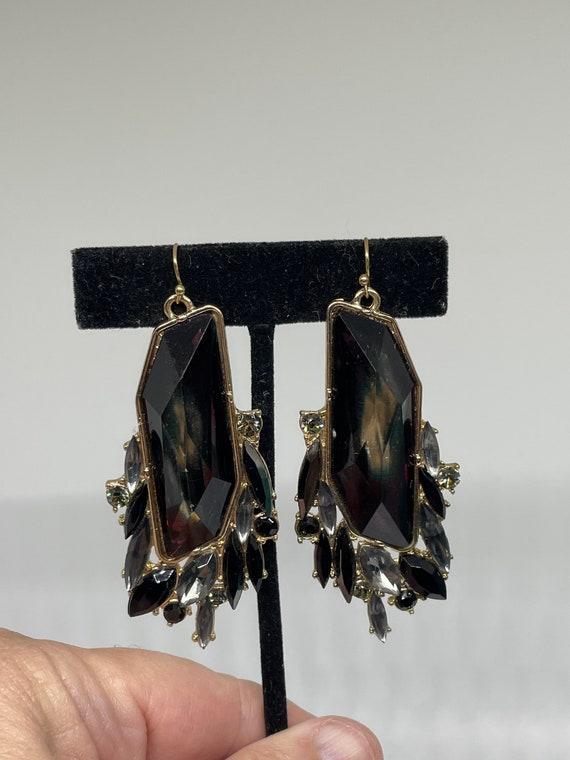 Vintage stunning dangle pierced earrings