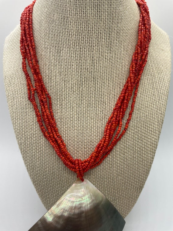Vintage multi layer beaded necklace & bracelet - image 2