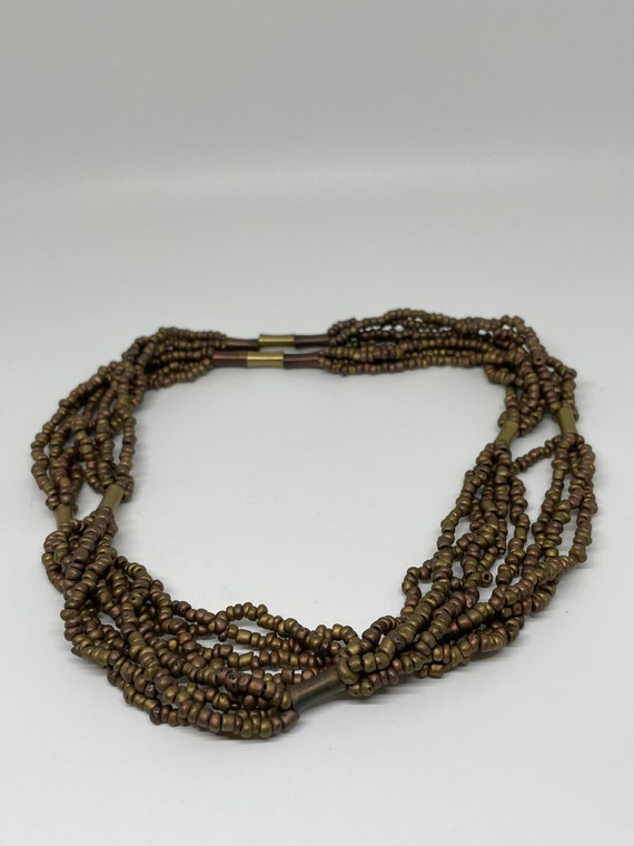 Vintage multi layer necklace - image 3