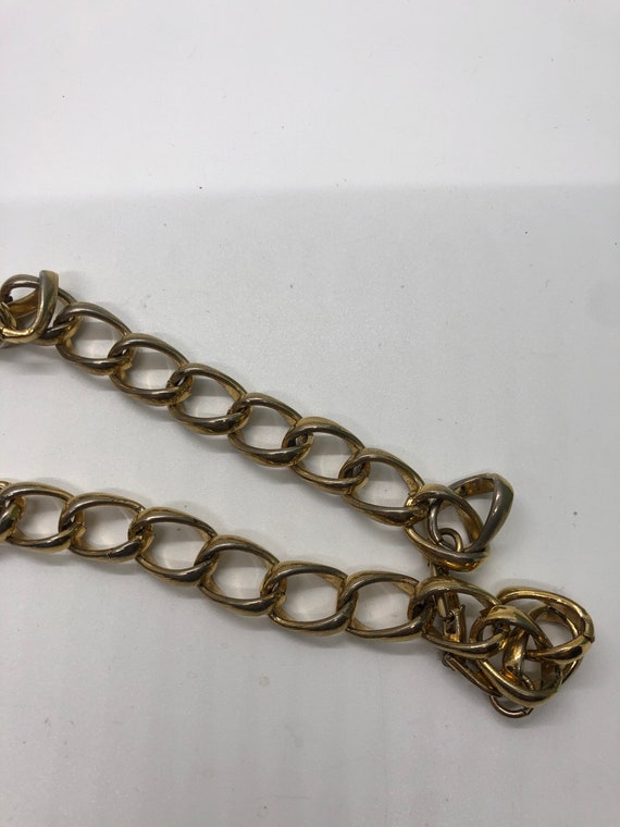 Vintage Napier goldtone chain necklace - image 7
