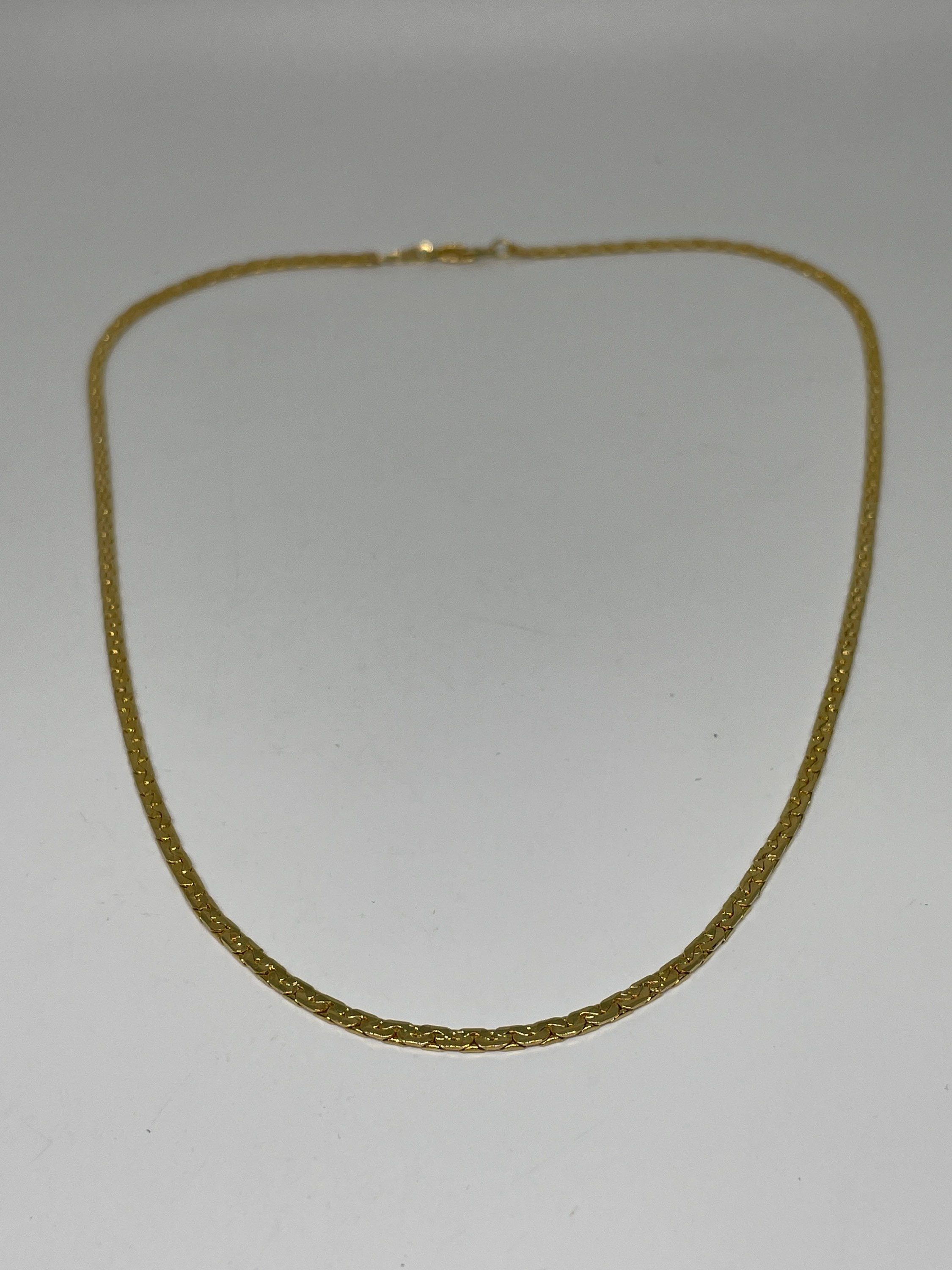 Collier Chaîne Vintage Plaqué Or - Longueur 41.5 Cm - Style élégant - Occasion