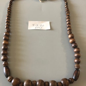 Large wooden necklace