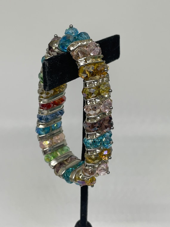 Vintage colorful beaded bracelet - image 2