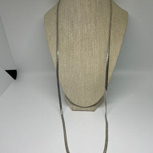 Vintage Aldo Silvertone chain necklace