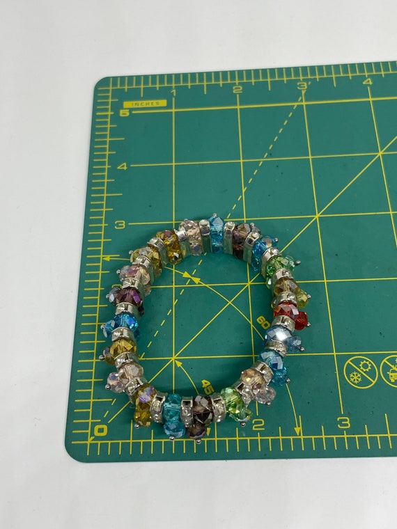 Vintage colorful beaded bracelet - image 6