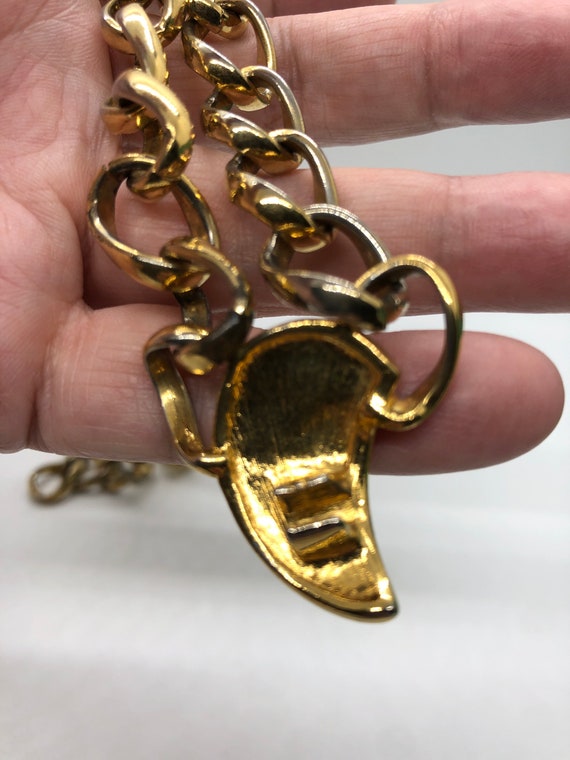 Vintage Napier goldtone chain necklace - image 6