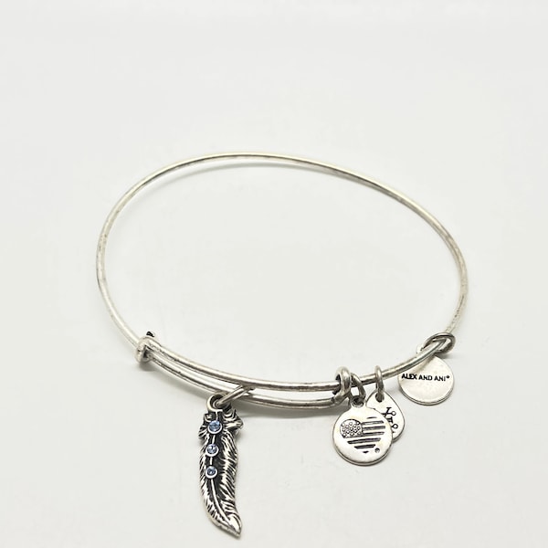 Vintage Alex and Ani Feather Bracelet