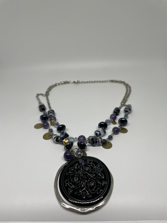 Unique vintage multi layer necklace - image 3