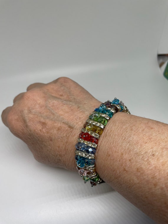 Vintage colorful beaded bracelet - image 4