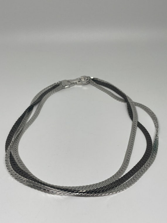 Vintage Sarah Coventry chain multi layer choker - image 3