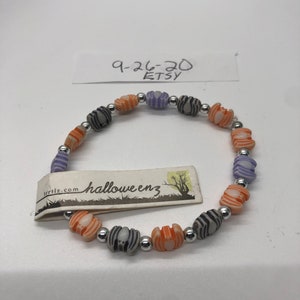 Halloween bats bracelet