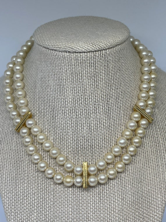 Faux pearl choker discount
