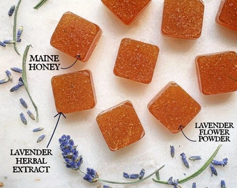 Lavender Honey Lozenges: Botanical Healthy Cosmic Candy - Gift Box, Wedding, Party Favor, Birthday - Made in Maine