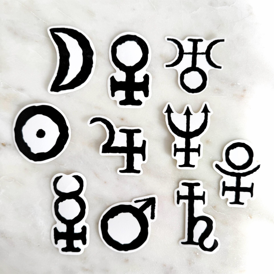 astrology-planetary-glyphs-sticker-pack-of-10-etsy