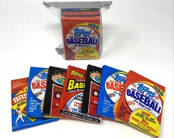 Lot Of 100 Vintage Baseball Cards - 1990 Score, Unopened Wax Packs, Topps, MLB, 1989 Release