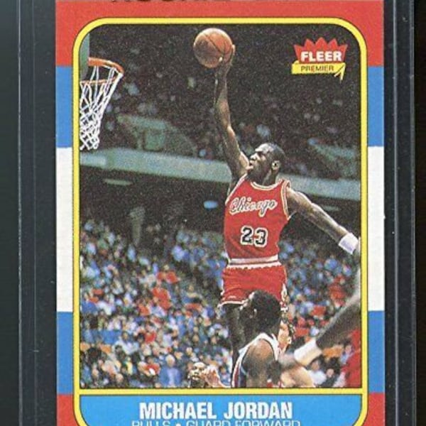 1986-87 Fleer #57 Michael Jordan Chicago Bulls Rookie REPRINT Card