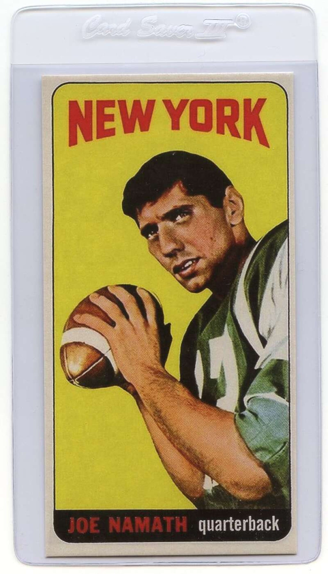 Joe Namath Rookie Card 1965 Topps 122 New York Jets REPRINT Etsy