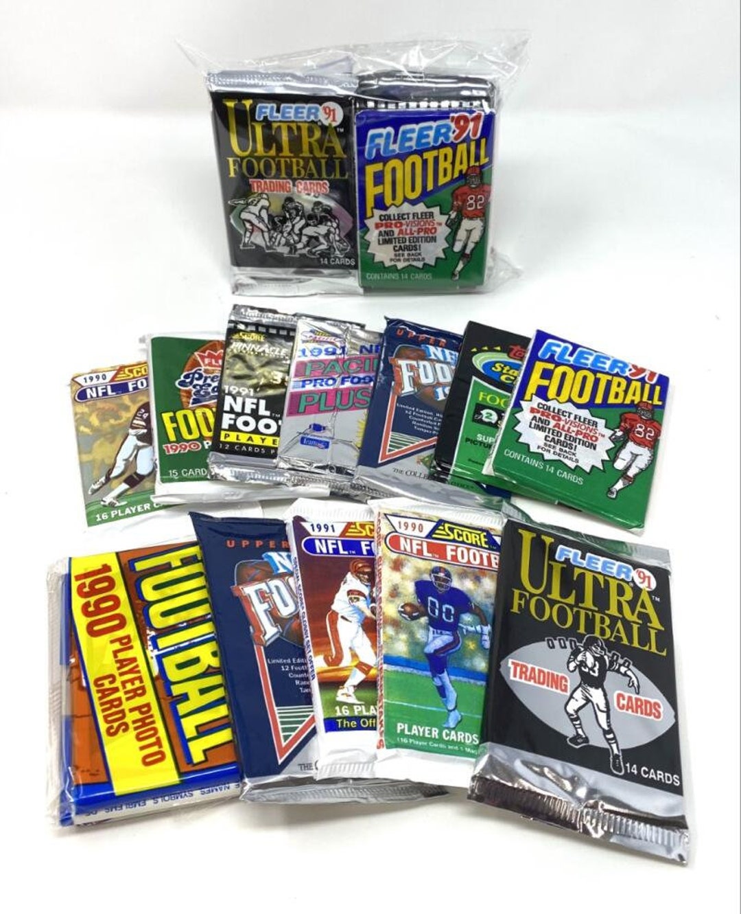 NFL Football 200 Cards in Wax Packs Topps Score Pro Set Upper Etsy