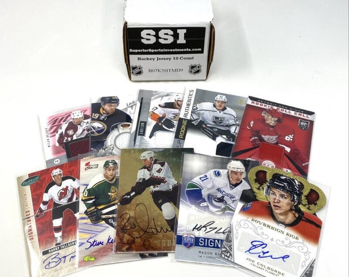 Beaucoup de nouvelles cartes autographes de maillot de la LNH de hockey | Investissements sportifs supérieurs