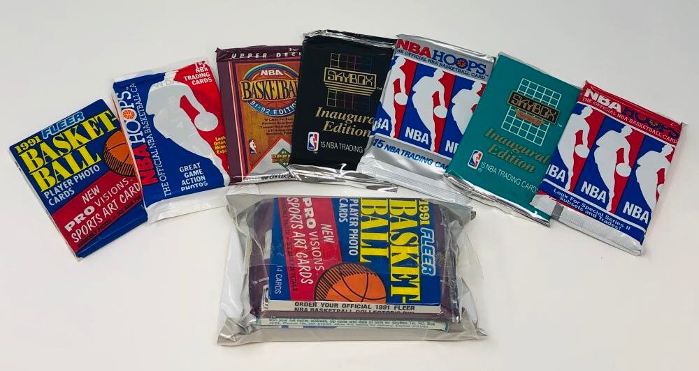 100 Unopened Basketball Cards in Factory Sealed Packs of NBA Etsy