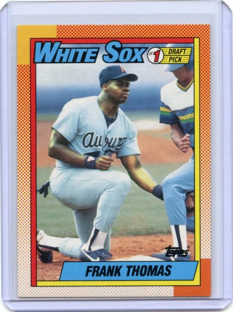 1990 Topps 414 FRANK THOMAS Chicago White Sox ROOKIE Card - Etsy
