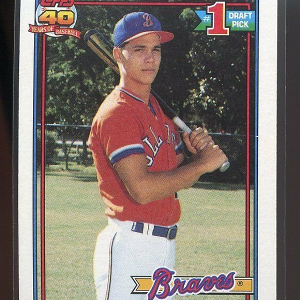 1991 topps #333 CHIPPER JONES atlanta braves ROOKIE card