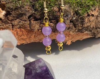 SERENE (calming & recharge crystal combo) drop earrings