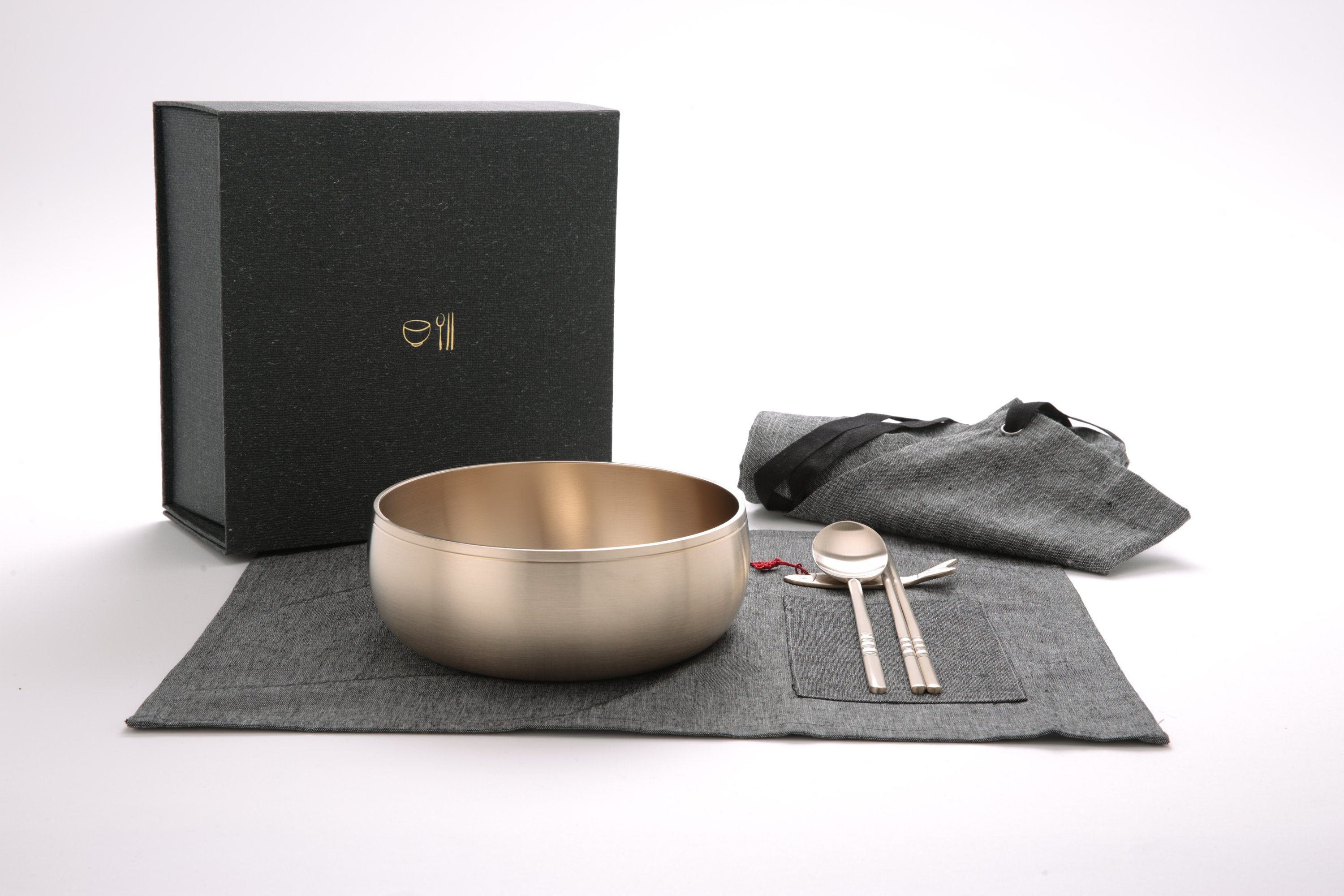 Korean bronze tableware Royal Bibimgi special price Two set Etsy