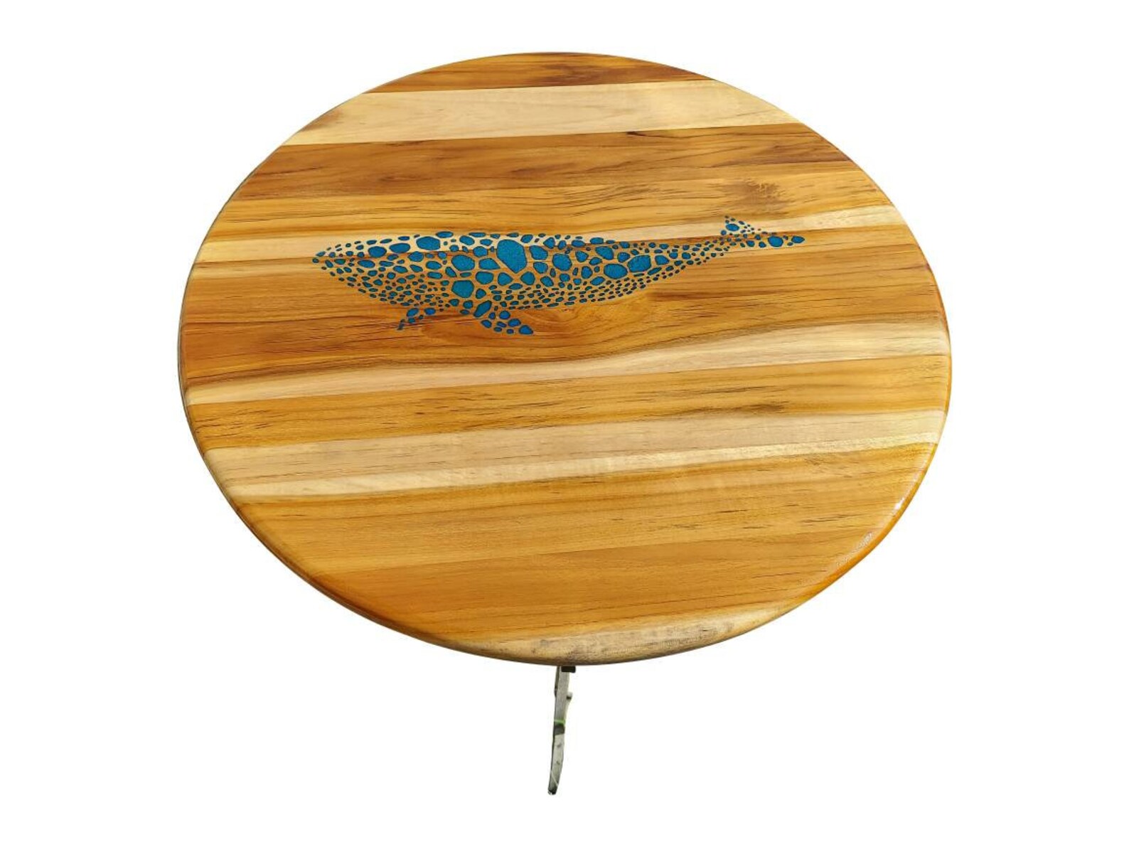 Handcrafted Whale Table Teak Wood and Resin Table Artisan Etsy