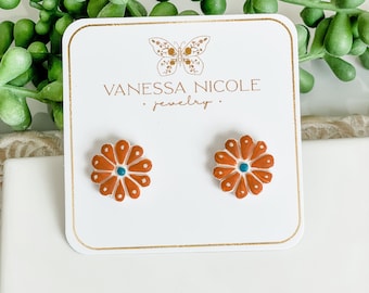 La Margarita | polymer clay earrings | handmade | hypoallergenic | lightweight.