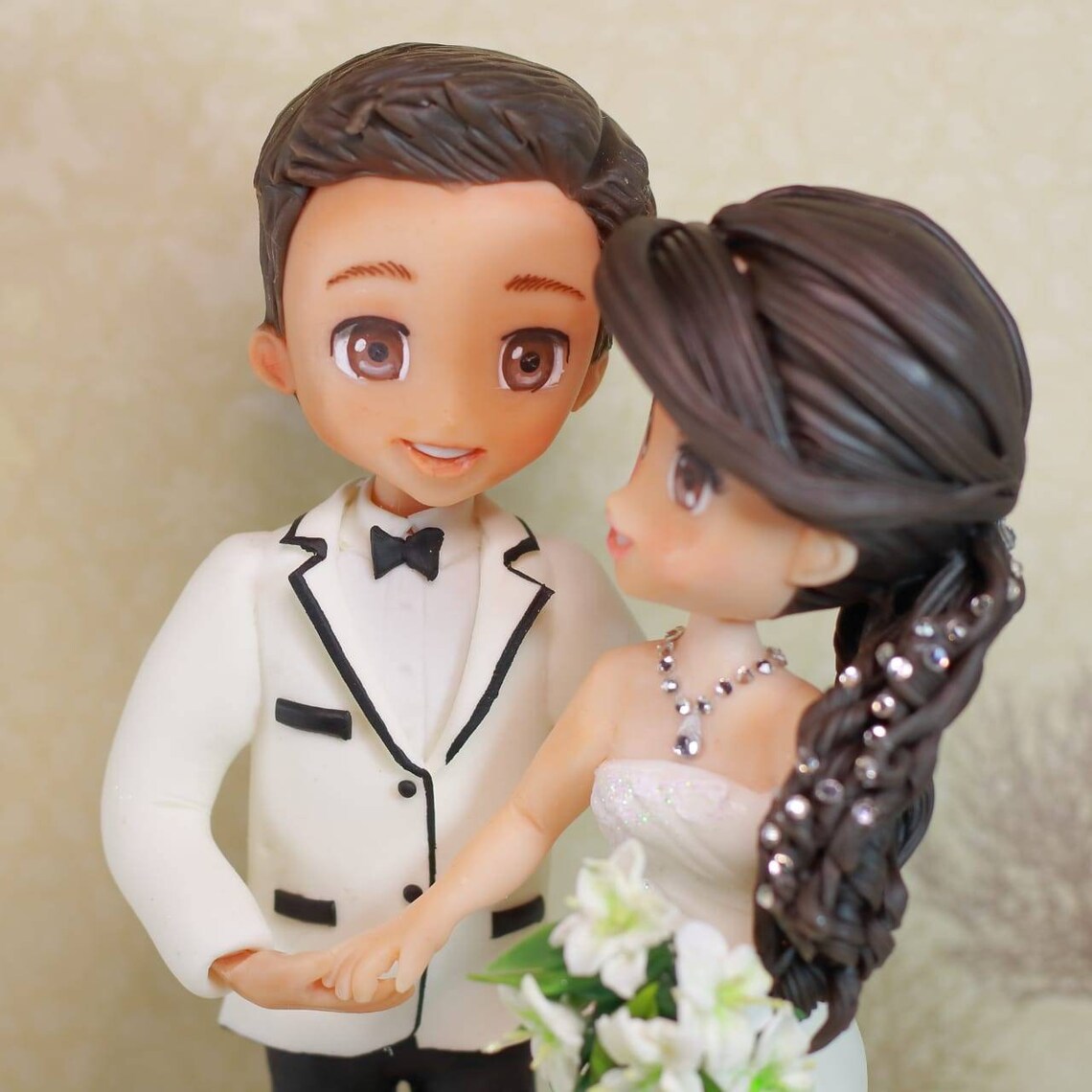 Wedding Cake Topper Bride and Groom Bride and Groom Cake Etsy