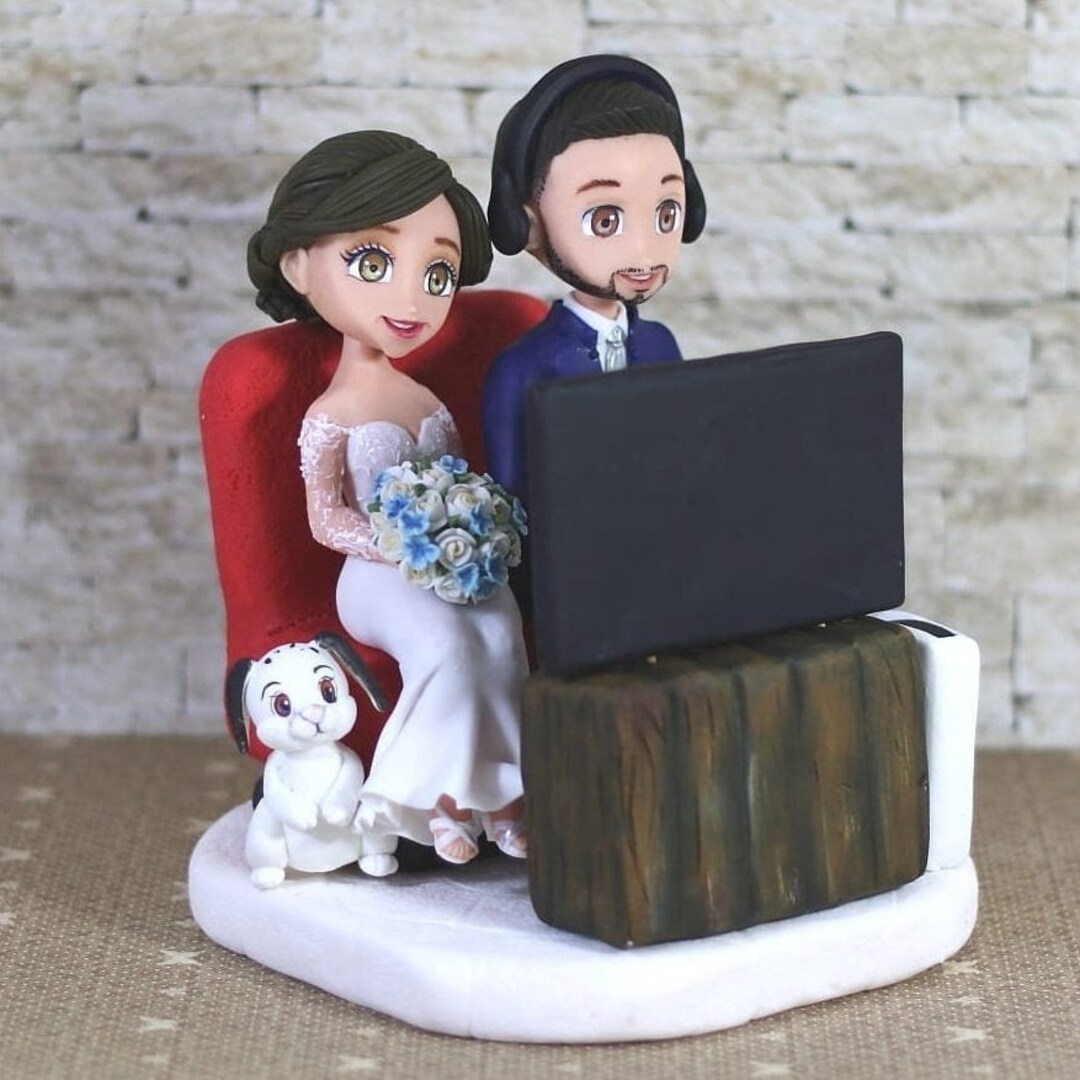 Gaming Cake Topper, Gamer Wedding Cake Topper, Xbox Controller Wedding